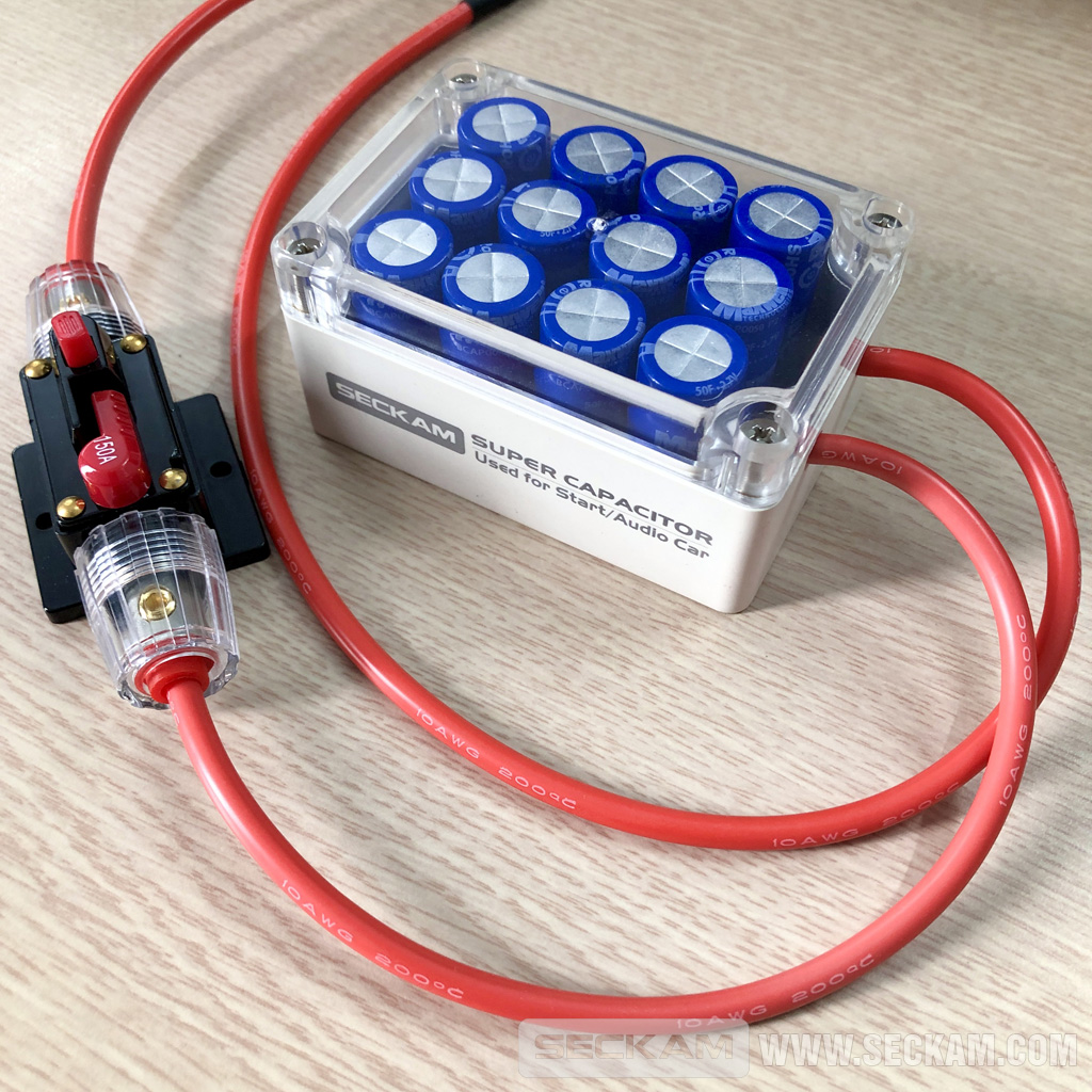 Box siêu tụ điện Maxwell 16V xả 65A audio xe hơi: 1.450.000 7 SIêu tụ điện có tác dụng gì khi lắp trên xe ô tô