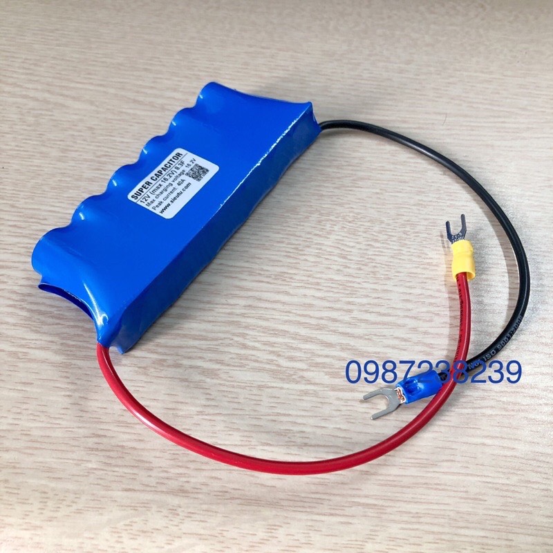 Siêu tụ điện KAMCAP 12V (Max 16V) 8.3F xả 40A: 325.000 3 Siêu tụ điện nào tự xả thấp
