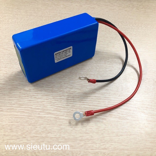 Hộp Siêu tụ điện 12V (max 16V) 8.3F xả 40A: 385.000đ 3 Hộp siêu tụ điện 8.3F xả 40A chống nước