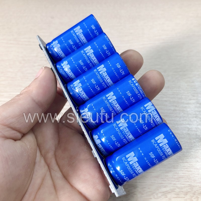 Siêu tụ điện Maxwell 12V-16V 8.3F xả 40A: 295.000 2 bcap0050