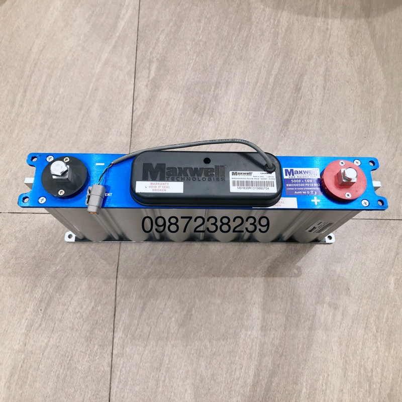 Siêu tụ điện Maxwell 16V 500F nhôm khối