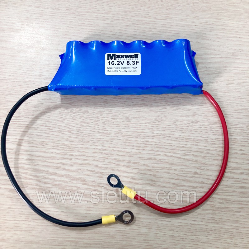 Siêu tụ điện Maxwell 12V-16V 8.3F xả 40A: 295.000 7 sieu tu dien maxwell xe may
