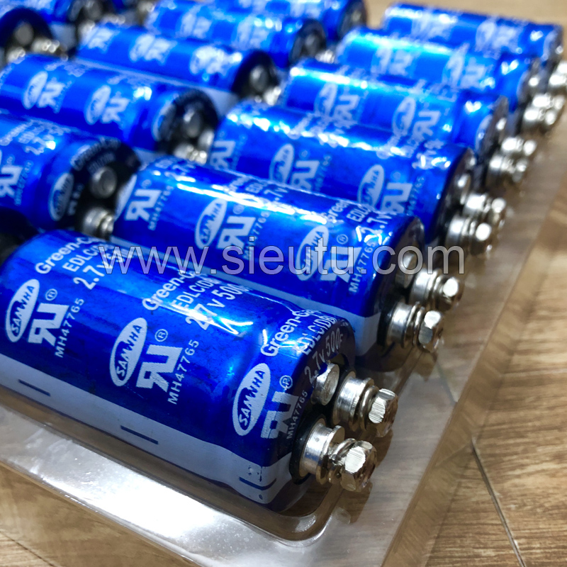2.7V 500F Green-Cap screw M5 35x60