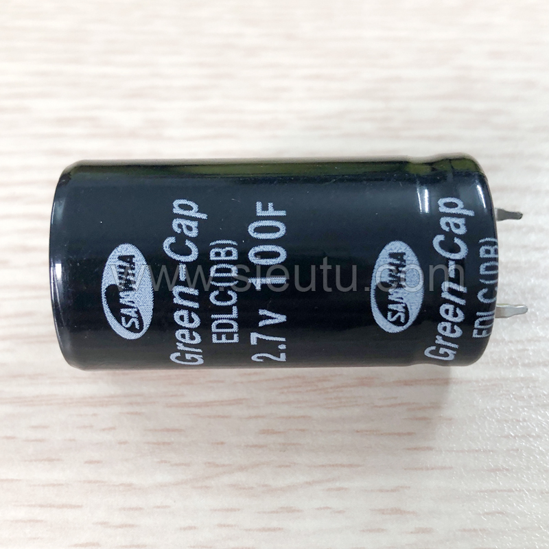 Green Cap 2.7V 100F Super Capacitor