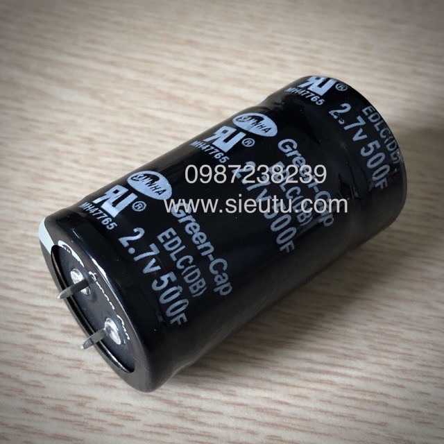Siêu tụ điện 500F 2.7V Green Cap
