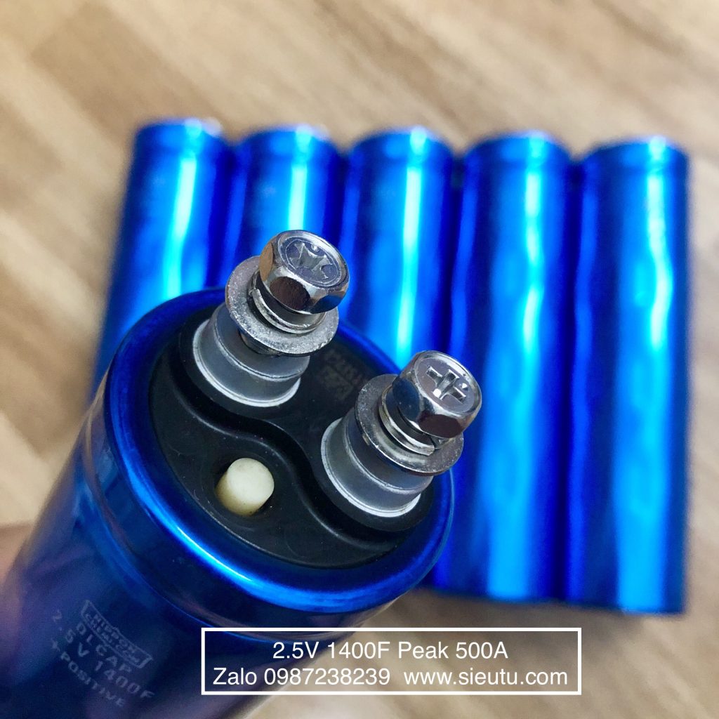 Siêu tụ điện - Super Capacitor 1400F 2.5V Nippon Chemi-con DLCAP